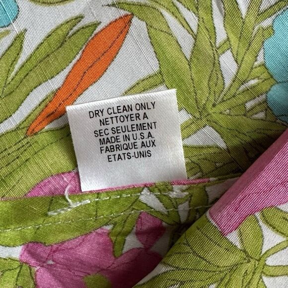 Y2K Vintage MILLY of New York Spaghetti Strap Silk Whimsical Floral Camisole - Picture 6 of 7